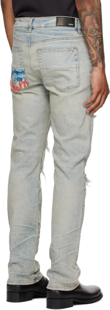 AMIRI Blue Thrasher Slim Jeans 3