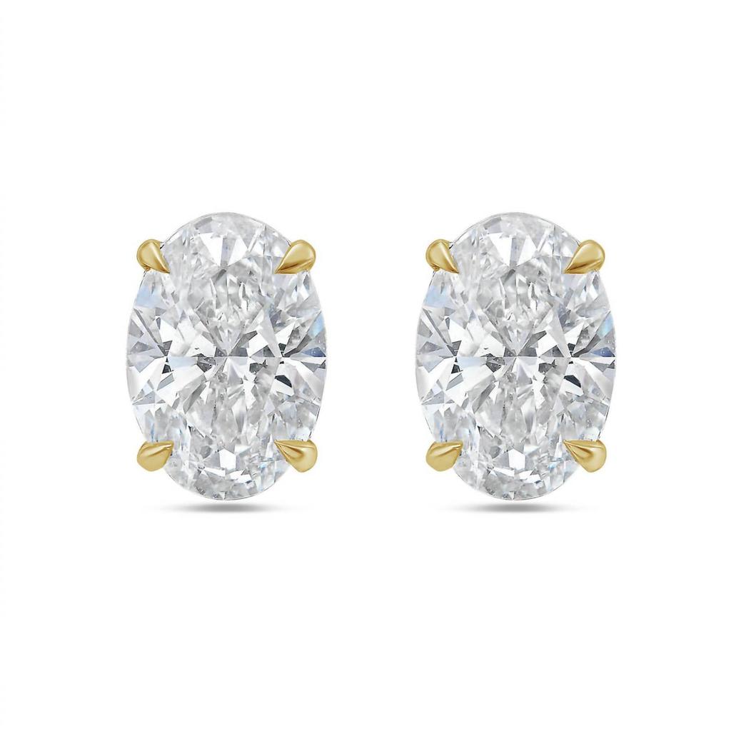 Diana M Jewels Diana M Jewels - 1.5 Cts Lab Grown Oval Cut Stud Earrings