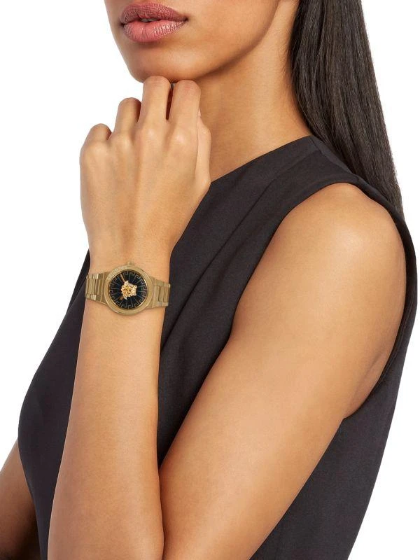 Versace Medusa Infinite IP Yellow Gold Stainless Steel Bracelet Watch 2