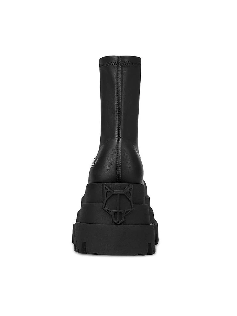 Naked Wolfe Sassy Black Stretch Platform Boots 4