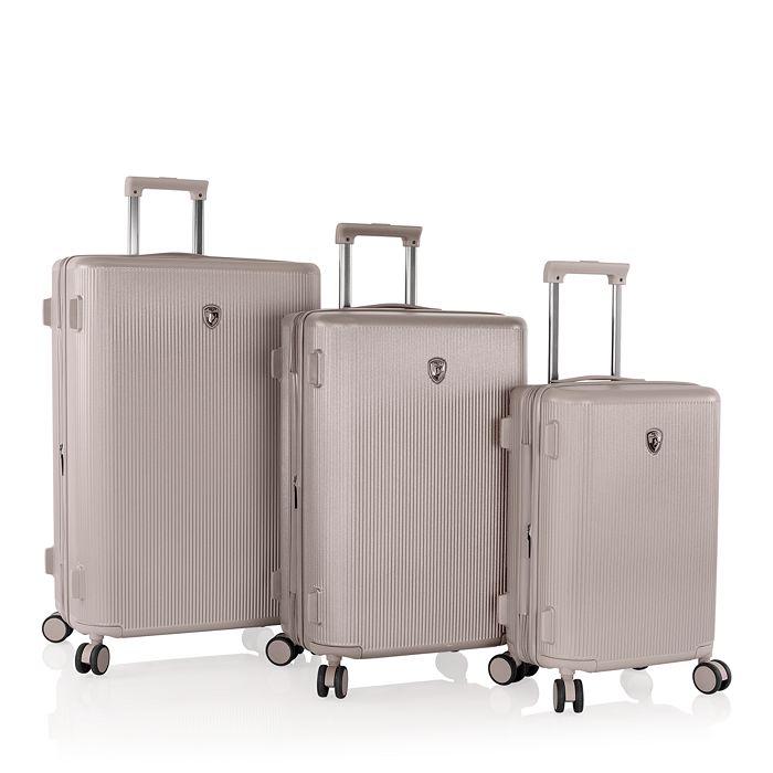 Heys Earth Tones 3 Pc Set Expandable Spinner Suitcases