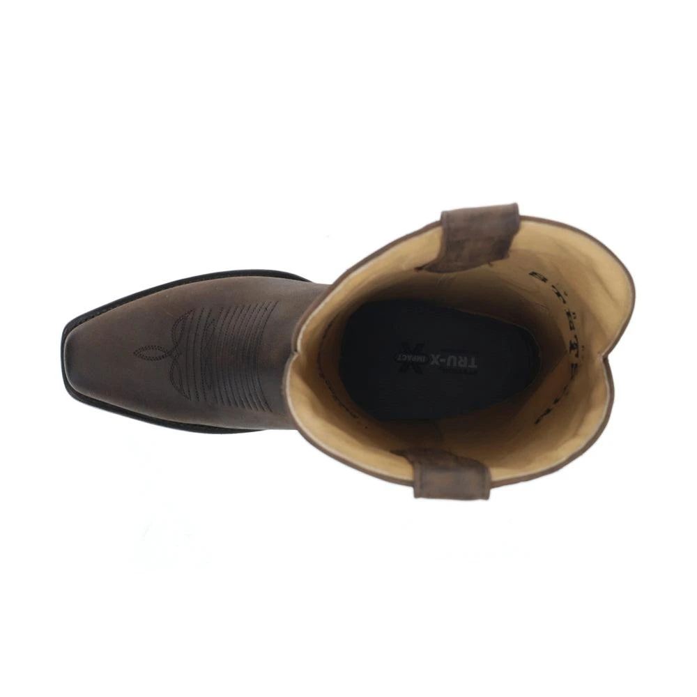 STETSON Paxton Embroidered Snip Toe Pull On Cowboy Boots 4