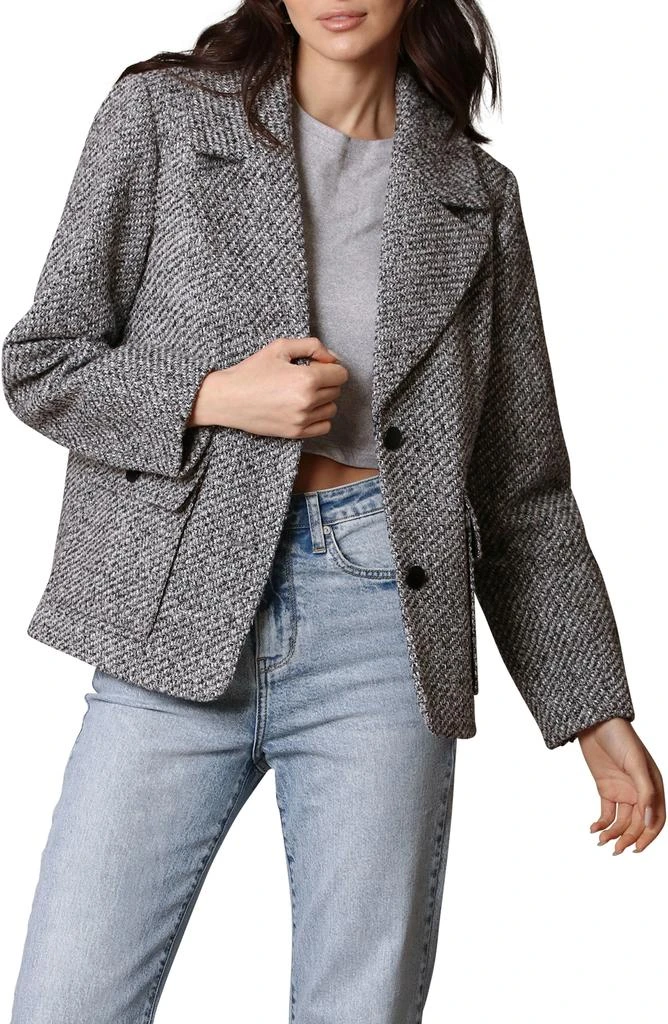 Avec Les Filles Cocoon Relaxed Fit Tweed Blazer 4