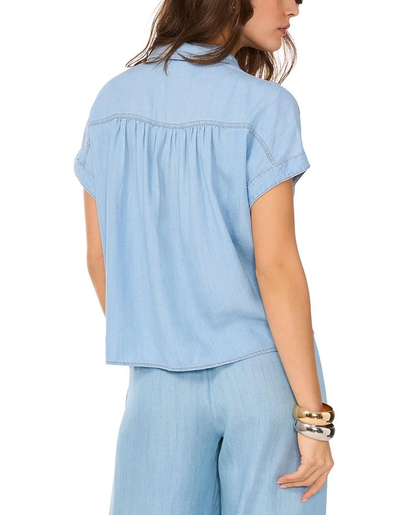 1. State Short Sleeve Collared Chambray Shirt 3