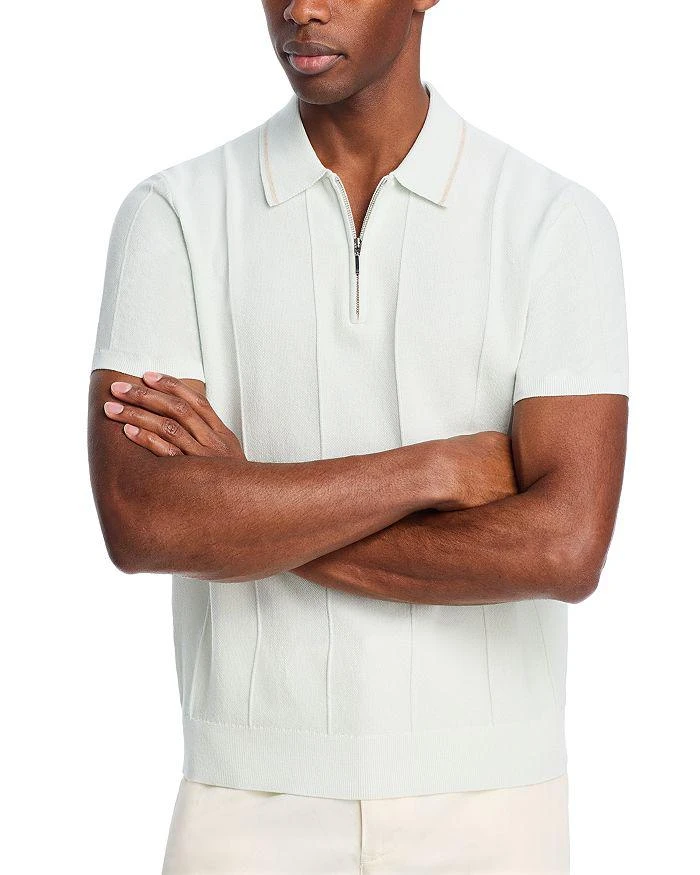 The Men's Store at Bloomingdale's Short Sleeve Zip Polo Shirt - Exclusive 1