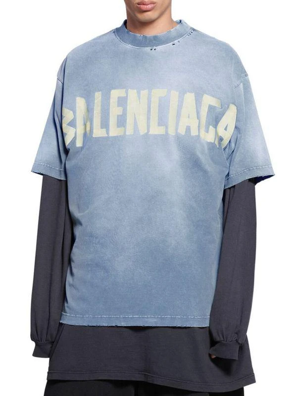 Balenciaga Logo Drop Shoulder T-Shirt 3