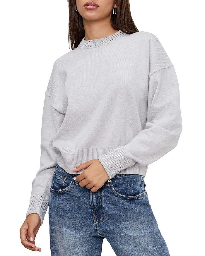 Good American Crystal Crewneck Sweatshirt 1