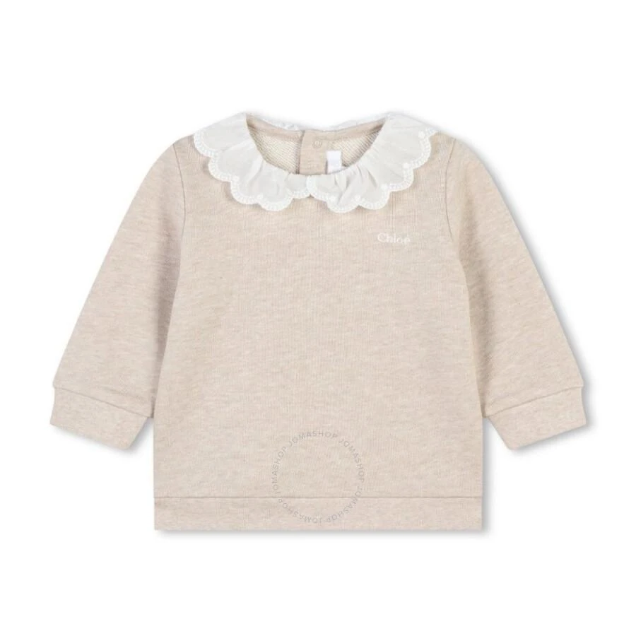 Chloé Girls Long-Sleeve Cotton Sweatshirt 1