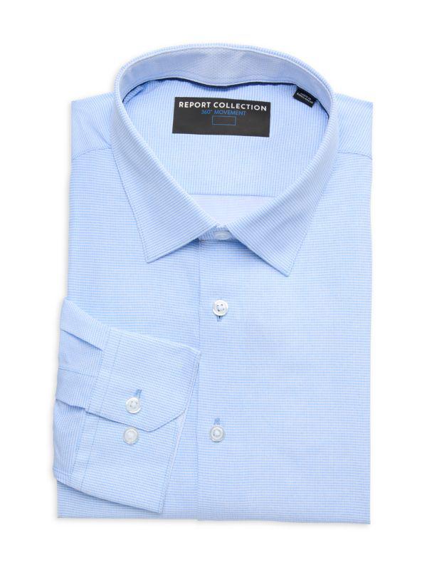 Report Four-Way-Stretch Modern-Fit Dress Shirt