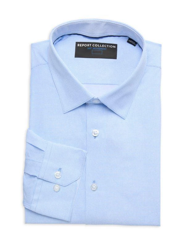 Report Four-Way-Stretch Modern-Fit Dress Shirt 1