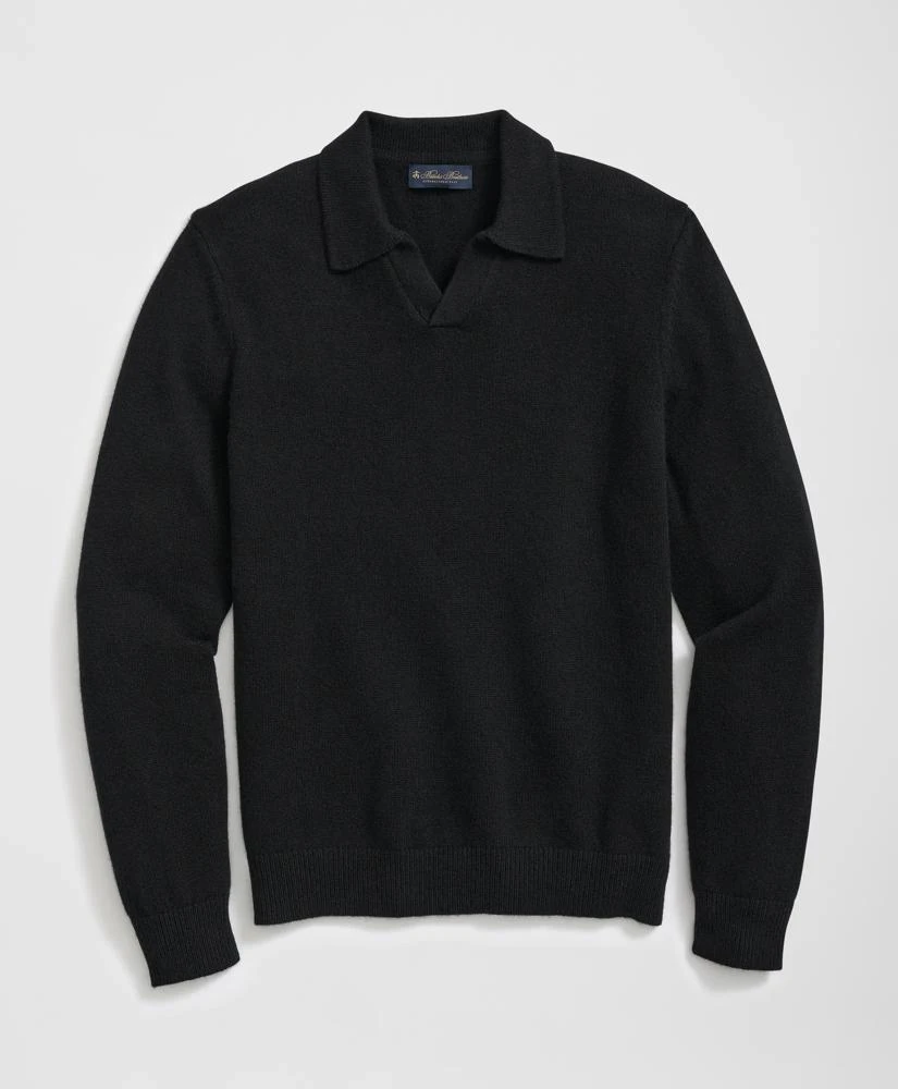 Brooks Brothers 3-Ply Cashmere Jonny Collar Polo Sweater