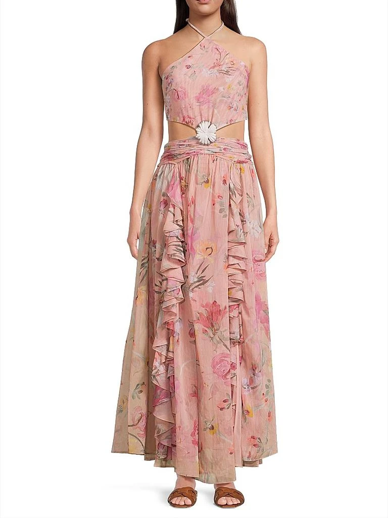 PatBO Lily Flower Cut-Out Maxi Dress 3
