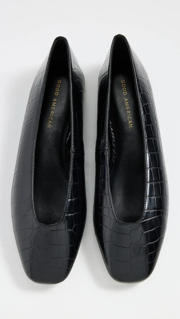 Good American Croc Ballet Flats 4