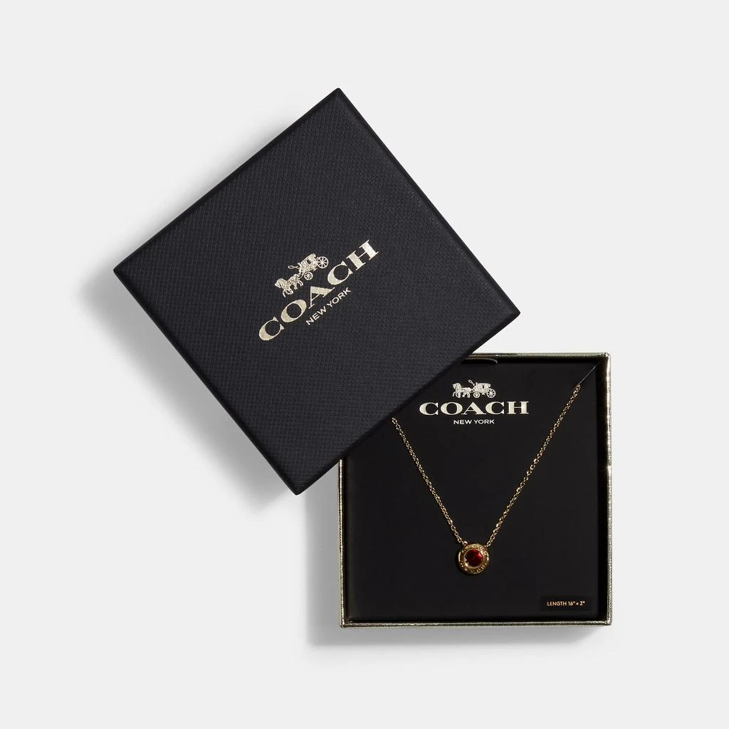 Coach Coach Outlet Open Circle Stone Strand Necklace 6