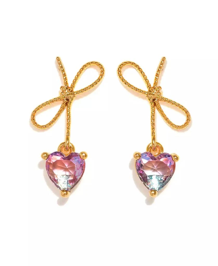 Girls Crew Crystal Heartstrings Dangle Earrings