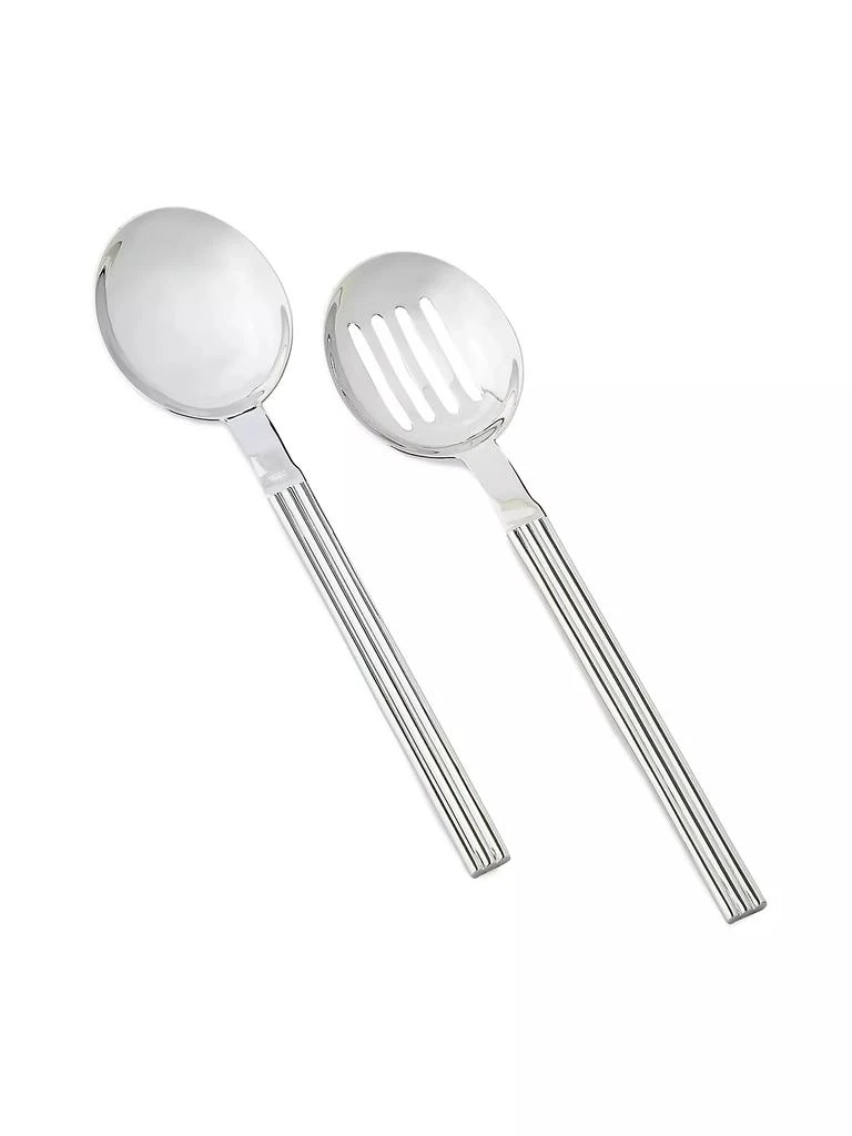 Ralph Lauren Thorpe 2-Piece Stainless Steel Serving Spoon Set 1