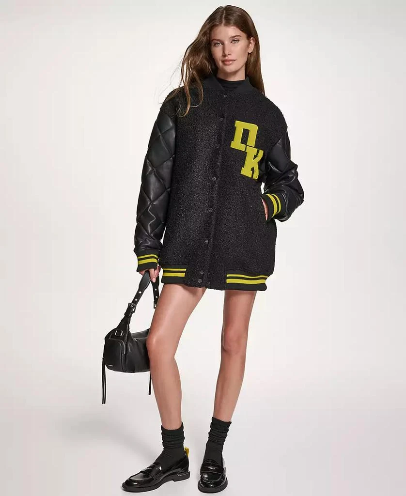 DKNY Women's Long Sleeve Button Front Jacket 2