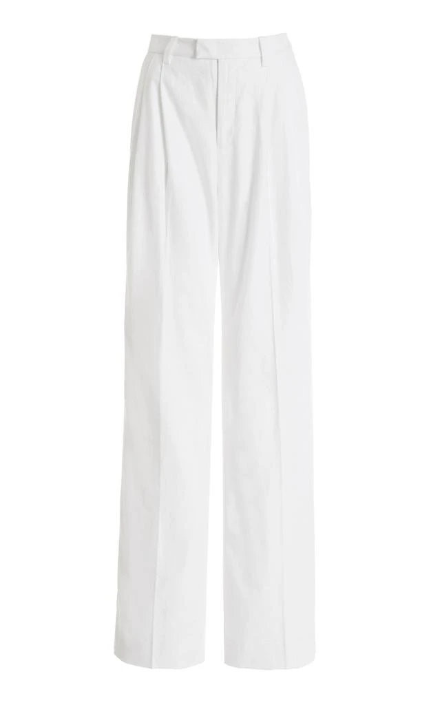 Favorite Daughter Favorite Daughter - Exclusive Low Favorite Pleated Linen Wide-Leg Pants - White - US 10 - Moda Operandi 1