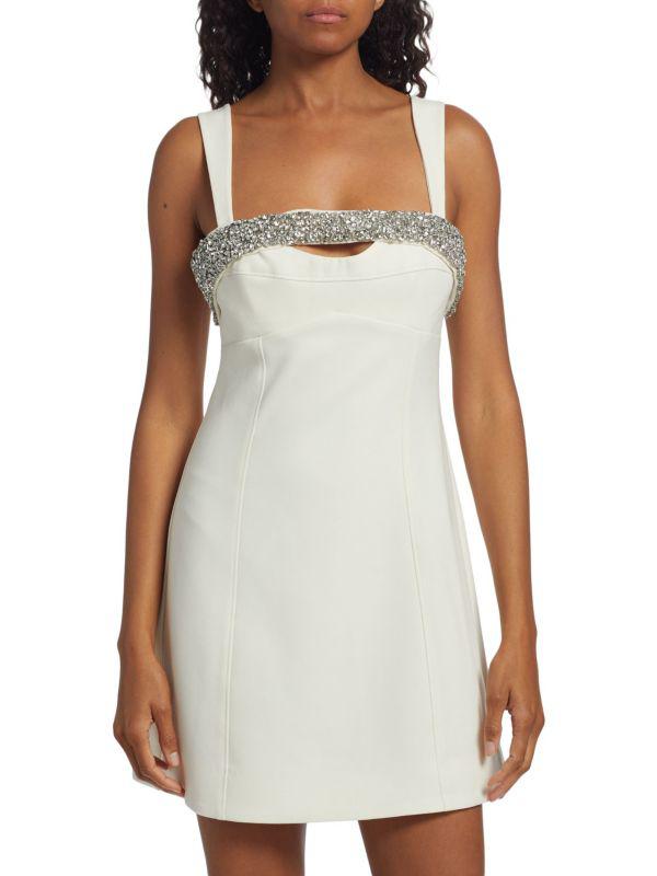 SIMKHAI Lenny Embellished Mini Dress