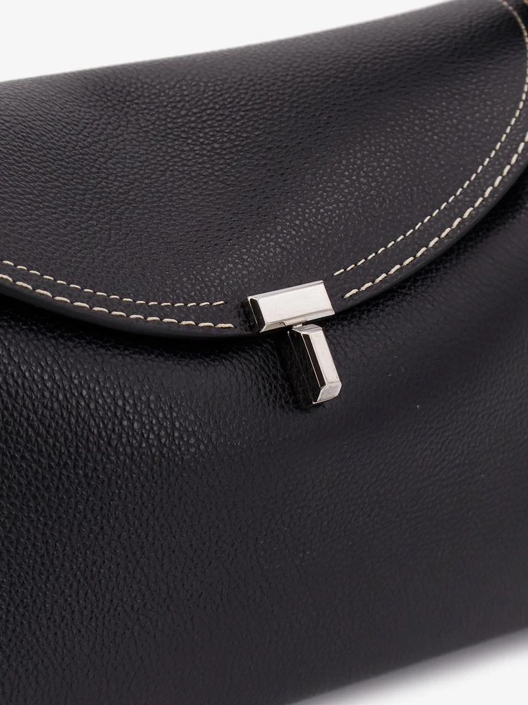 Totême T-Lock leather handbag with contrasting stitching 6