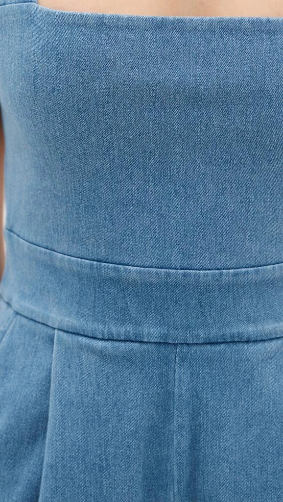 Susana Monaco Stretch Denim Apron Romper 5