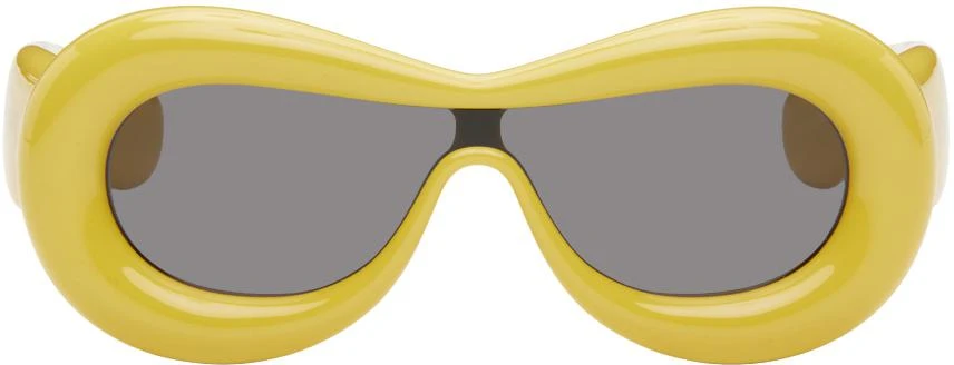 Loewe Yellow Inflated Goggle Sunglasses 1