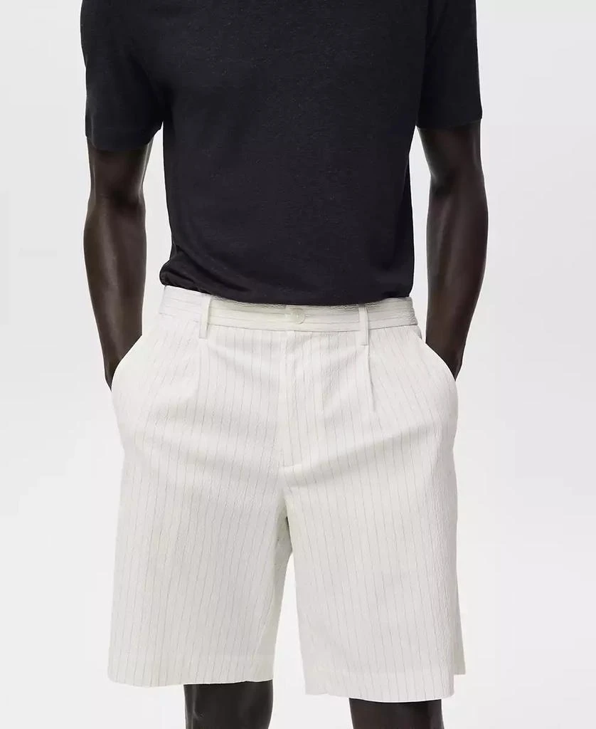 Mango Men's Slim-Fit Chino Cotton Bermuda Shorts 4