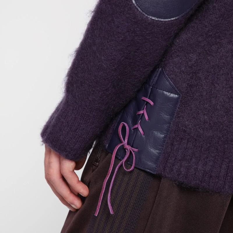 Needles Cardigan viola in misto mohair 4