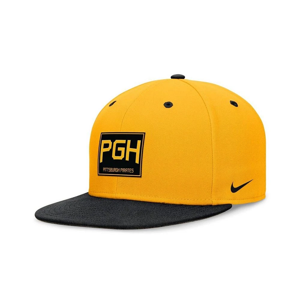 Nike Men's Gold/Black Pittsburgh Pirates City Connect True Fitted Hat 1