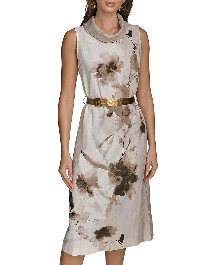 Donna Karan Belted Midi Dress 2