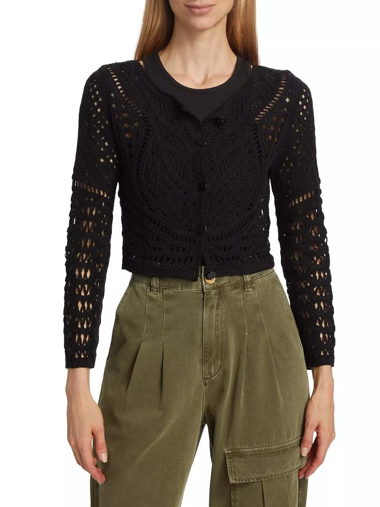 ba&sh Marc Cropped Lace Cardigan 3