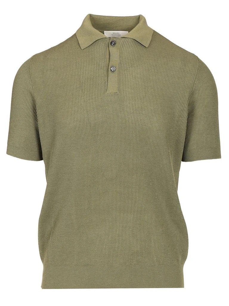 mauro ottaviani Mauro Ottaviani Textured Polo Shirt 1