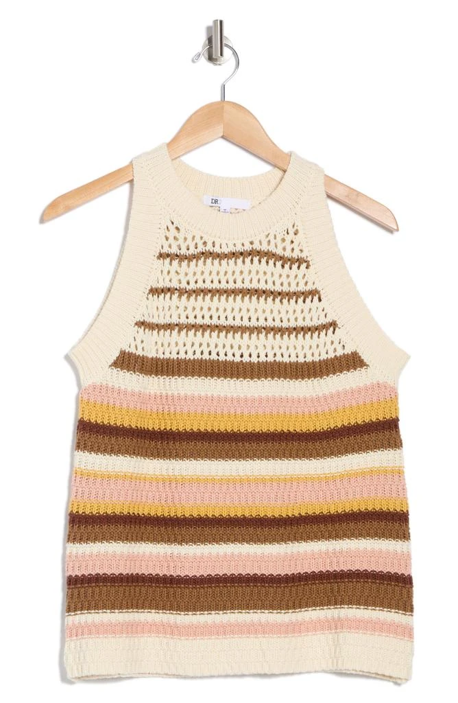 DR2 by Daniel Rainn Pointelle Stripe Sweater Tank 3