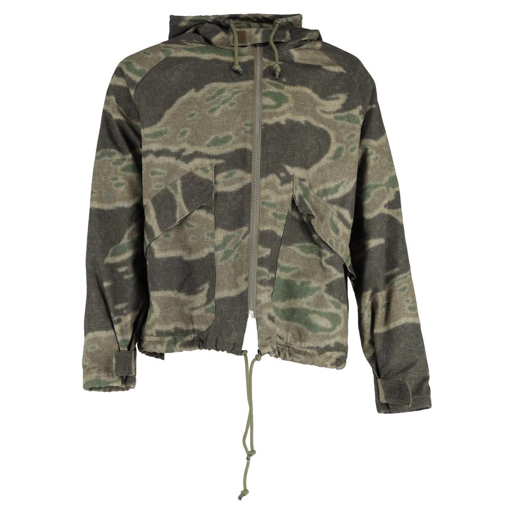 YEEZY Yeezy Season 3 Camo Printed Anorak Camouflage Print Jacket in Green Cotton