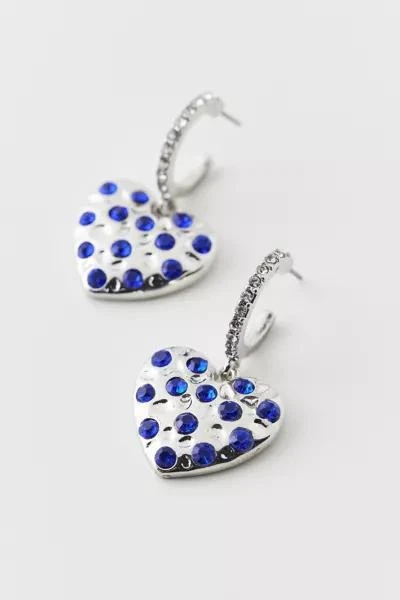 Urban Outfitters Heart Gem Hoop Earring 2