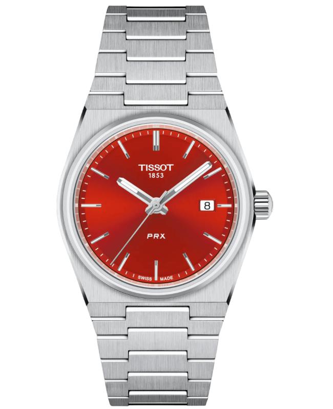 Tissot Tissot PRX Quartz Red Dial Stainless Steel Women's Watch T137.210.11.421.00