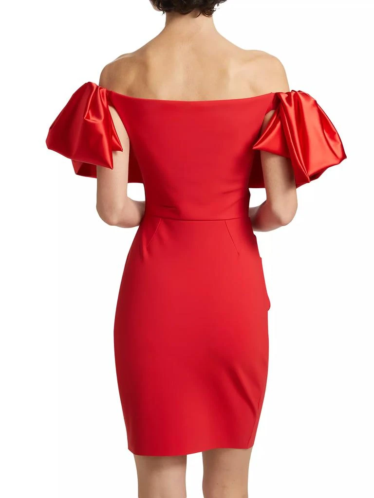 Chiara Boni Ocura Satin Off-the-Shoulder Minidress 5