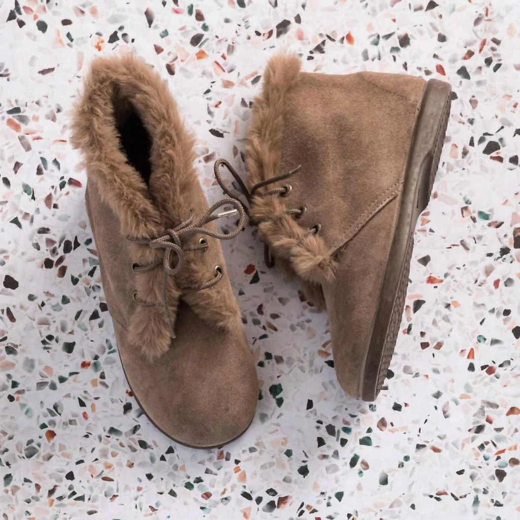 Elephantito Elephantito - Kid's Teddy Bootie With Laces Suede 3