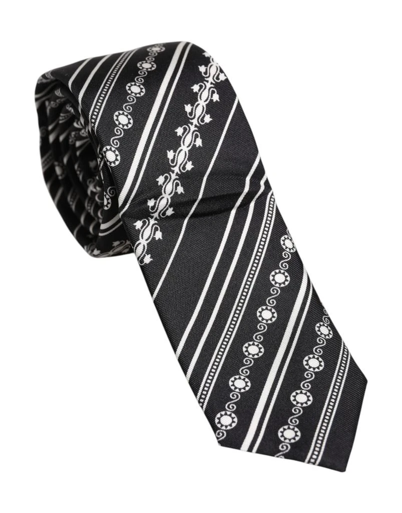 Dolce 
Gabbana Stripes Silk Adjustable NeckMen
s Men
s Tie