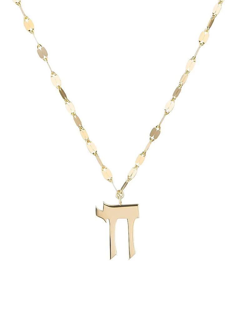 LANA 14K Yellow Gold Chai Charm Necklace 1