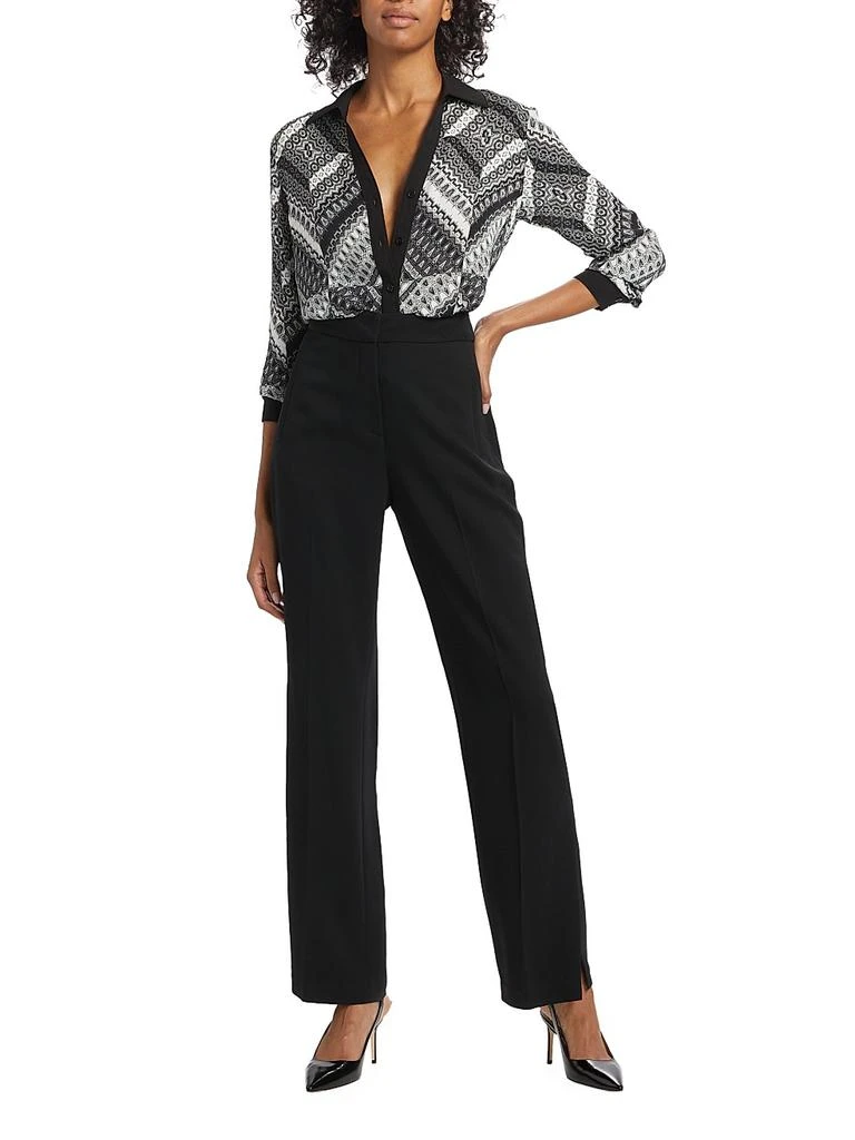 Tahari The Madeline Printed Silk Shirt 2