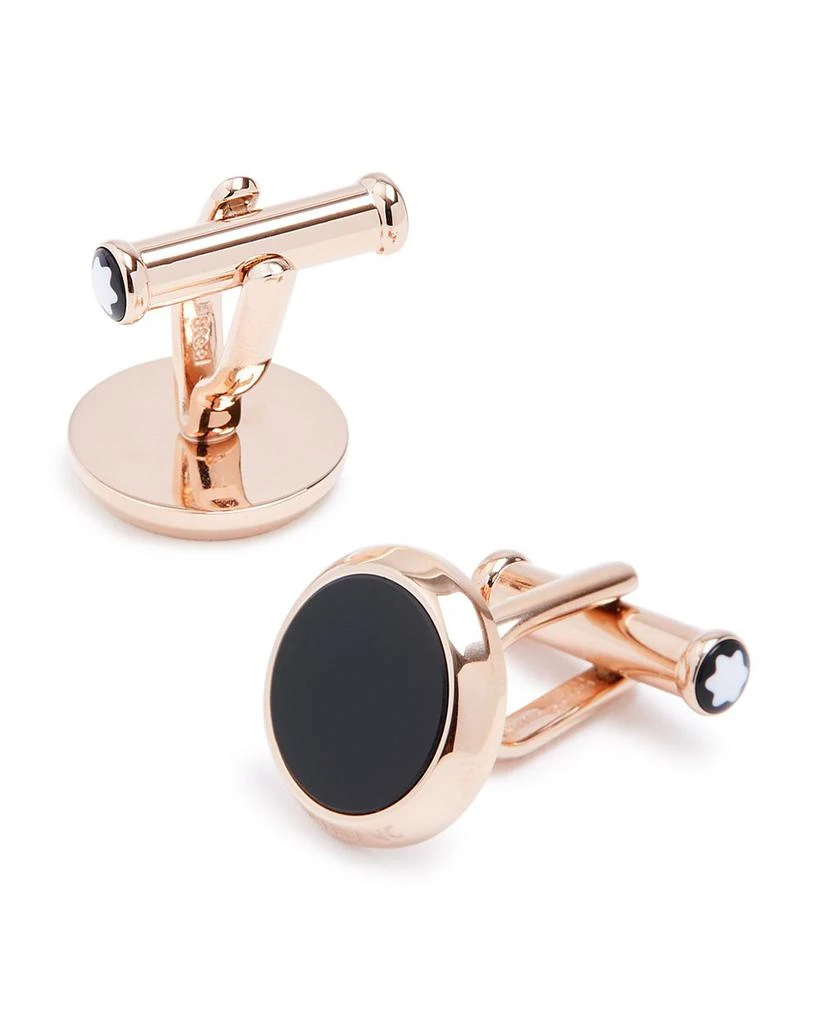 MontBlanc Meisterstück Onyx Round Cufflinks 1