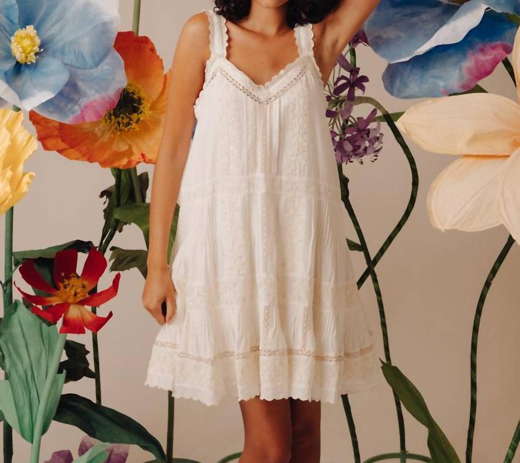 Love The Label Love The Label - Cream Emb Dress