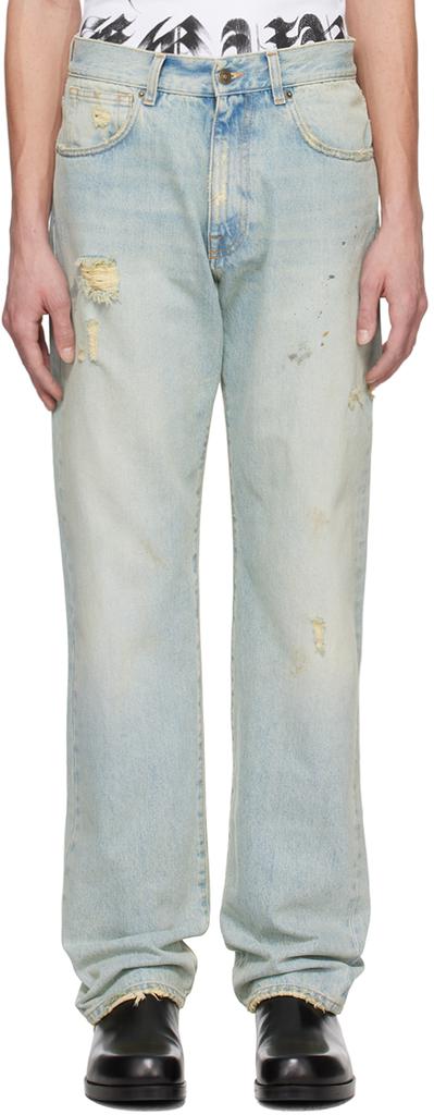 424 Blue Distressed Jeans