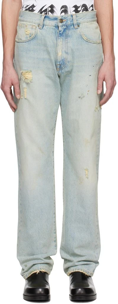 424 Blue Distressed Jeans 1