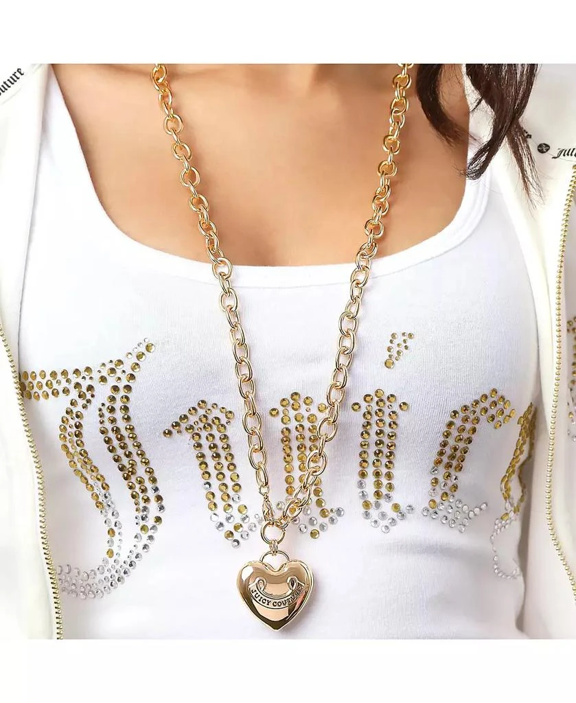 Juicy Couture Gold-Tone Long Heart Pendant Necklace 2