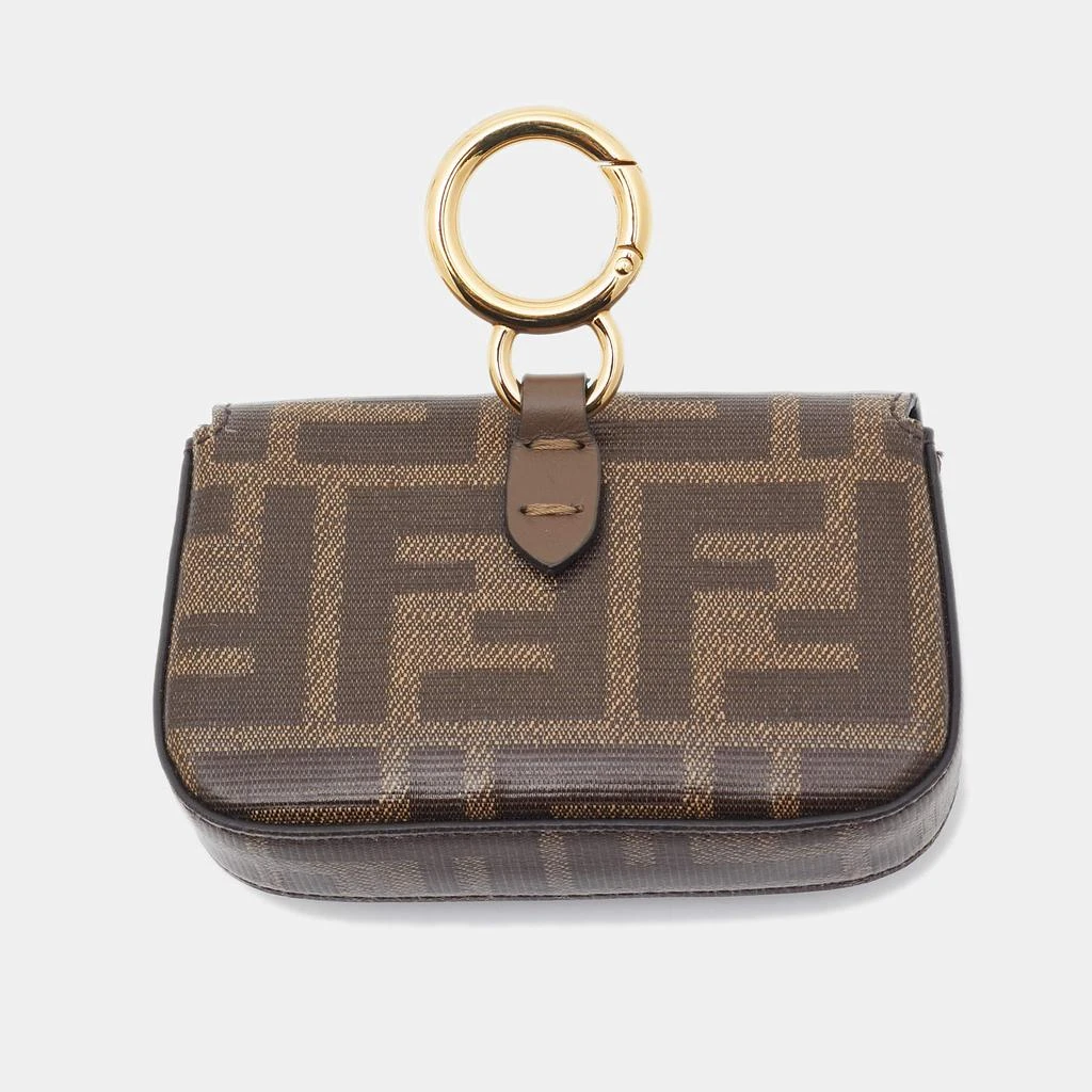 Fendi Fendi Tobacco Zucca Coated Canvas Nano Baguette Charm Bag 2