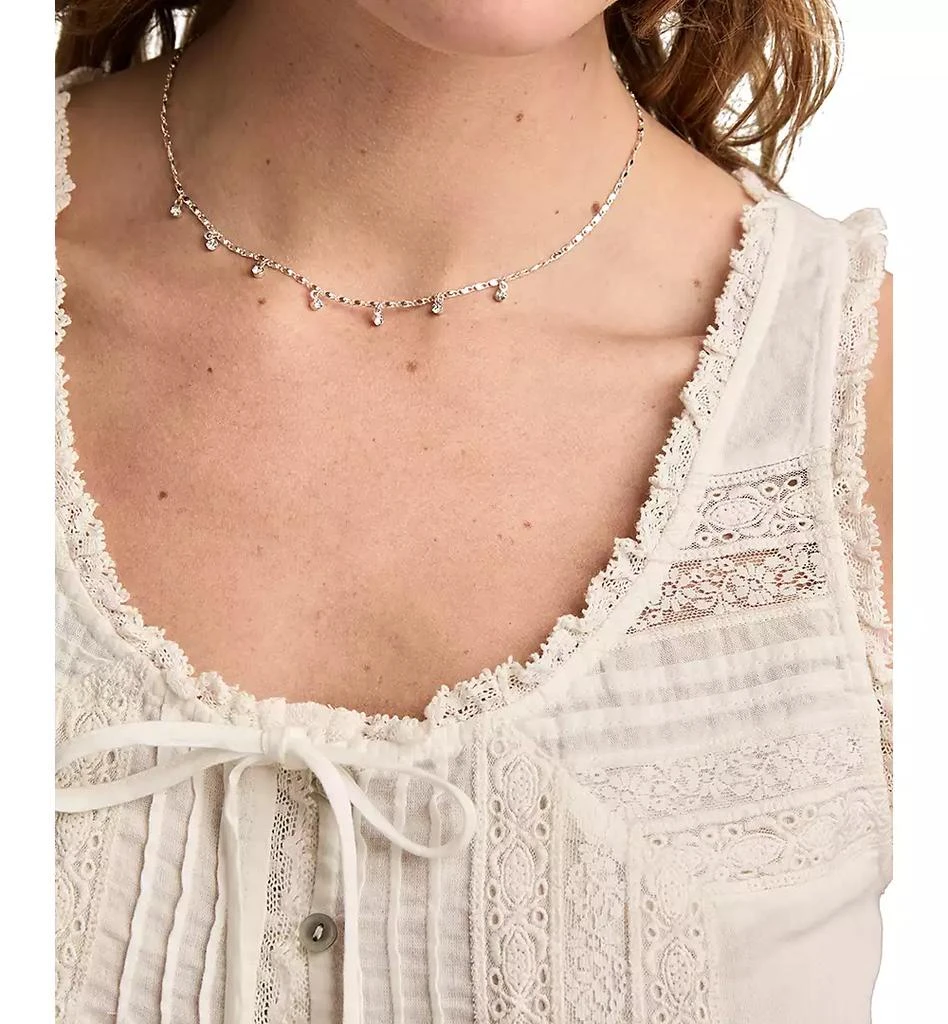 Lucky Brand Women's Cotton Lace-Trim Swing Tank Top 3