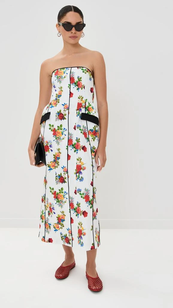 Kika Vargas Maryan Dress White Garden Canvas 4