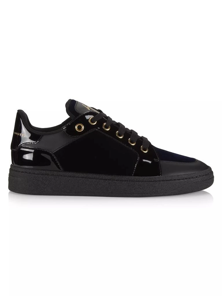 Giuseppe Zanotti GZ/94 Scarpa Uomo Velvet & Leather Sneakers 1